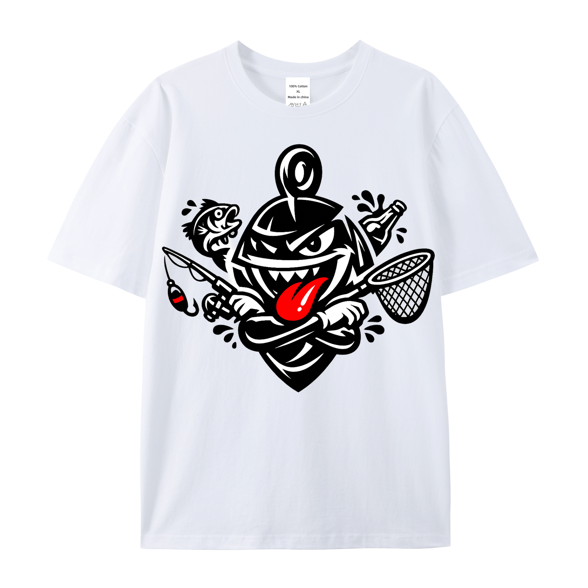T-Shirt Angelglück am Wasser