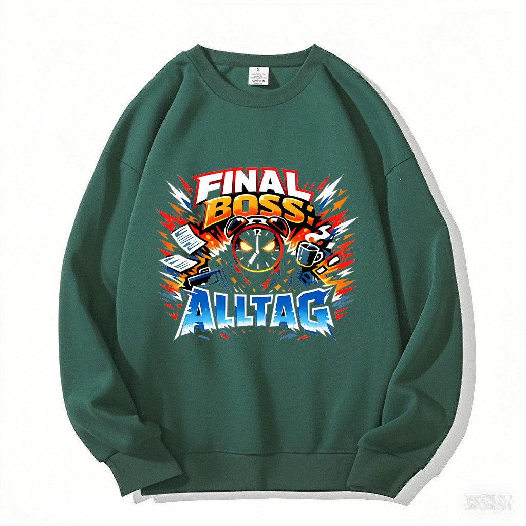 Sweatshirt Final Boss Alltag Mode
