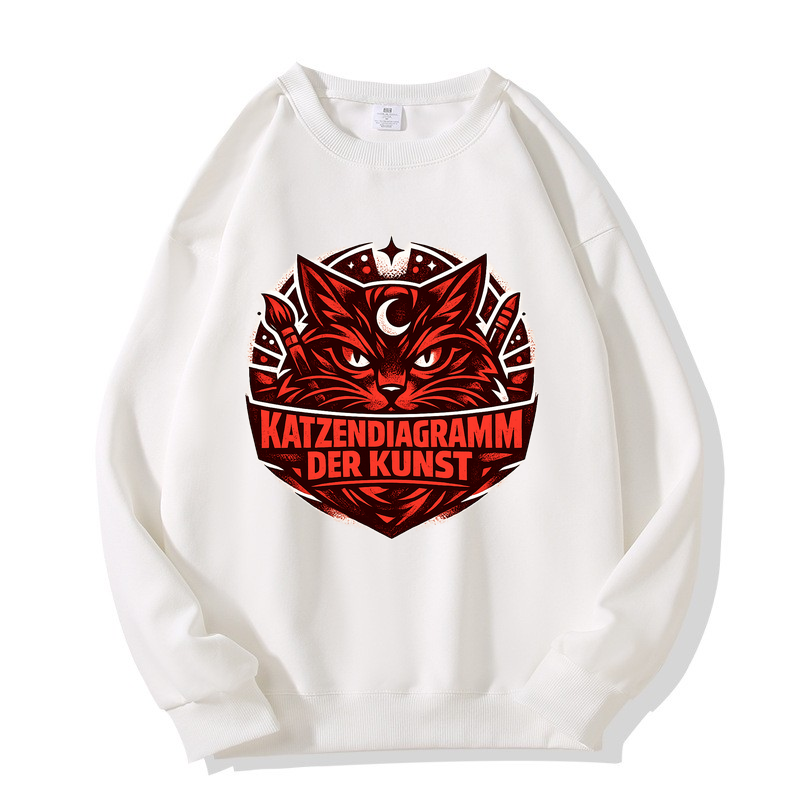 Sweatshirt Kunstvolle Schnurrhaare