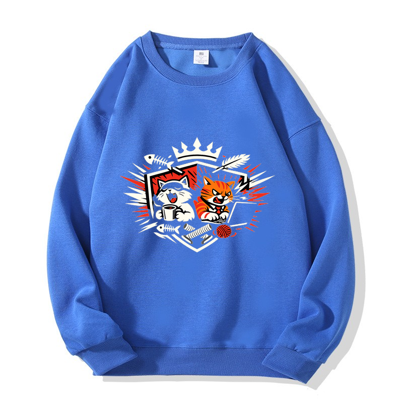 Sweatshirt Katzenkönig Kuschelmodus