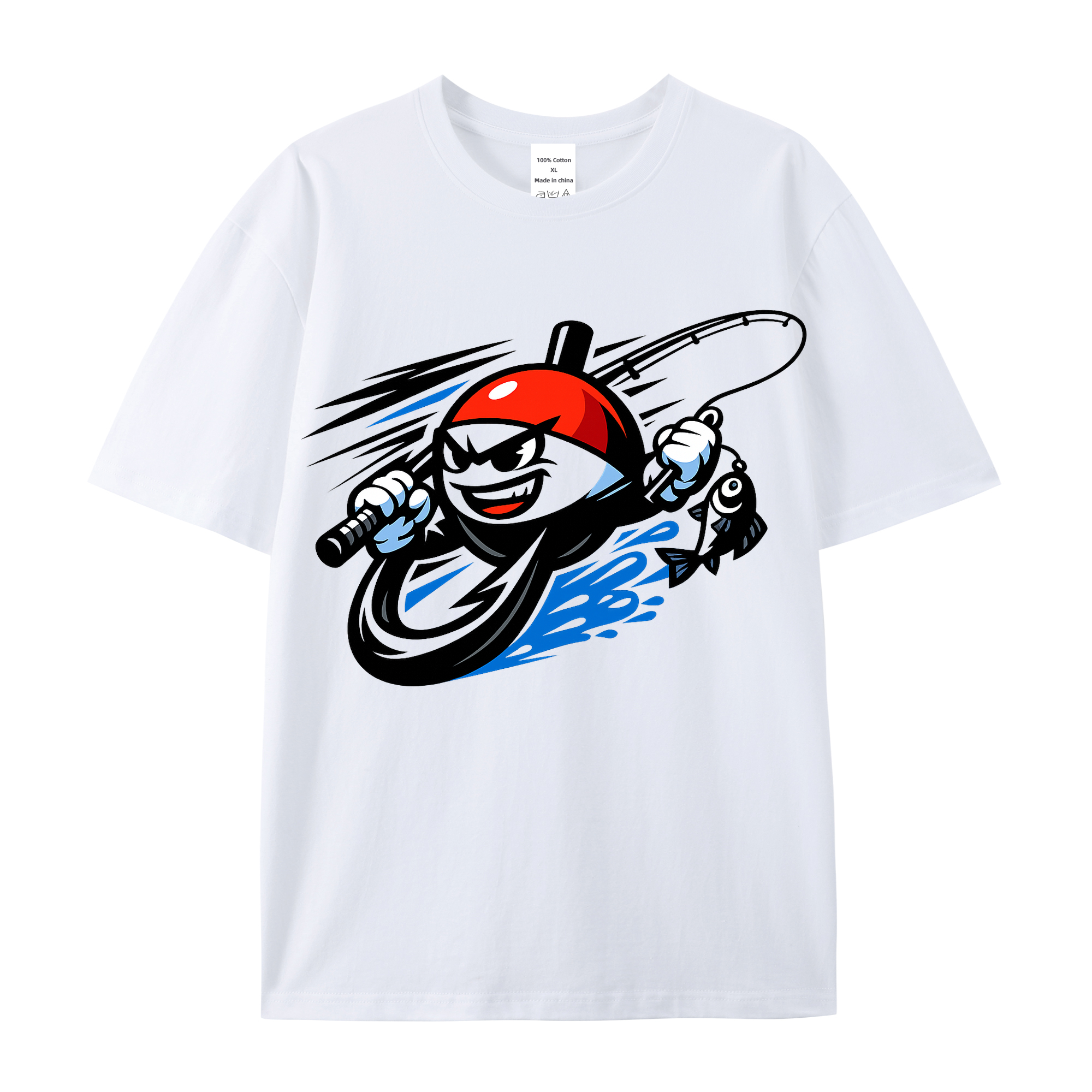 T-Shirt Angelglück am Wasser