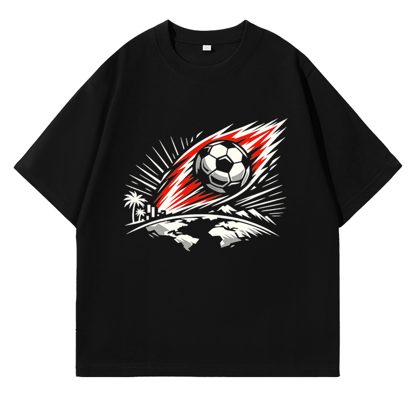T-shirt Leuchtende Typowellen im Lichterrausch