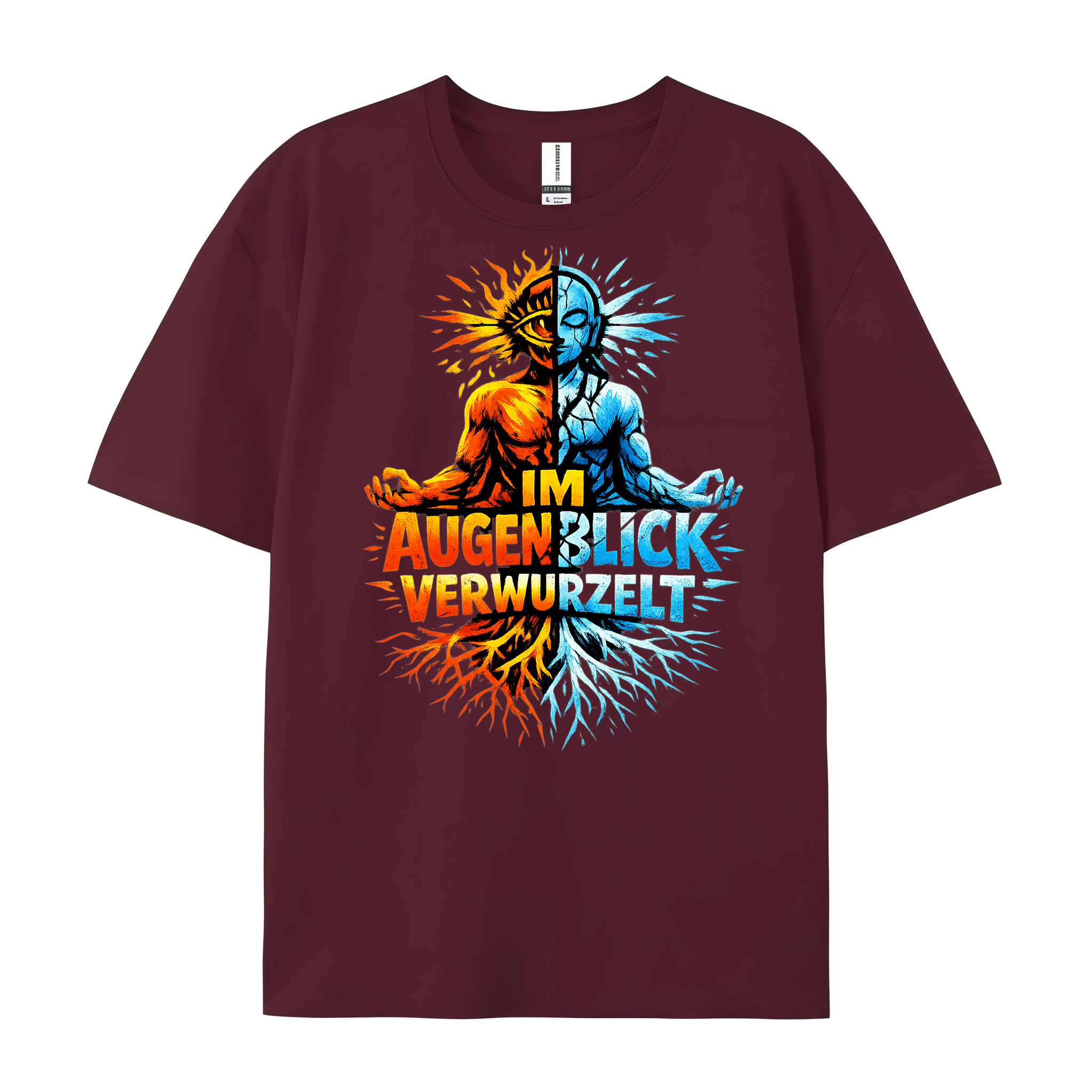 T-Shirt Augenblick Verwurzelt Yoga Balance