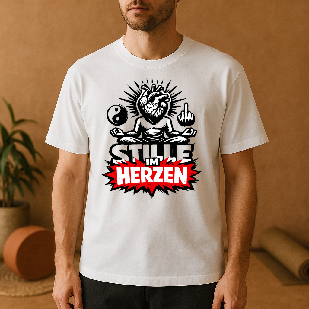 T-Shirt Herzstille Yoga Vibes