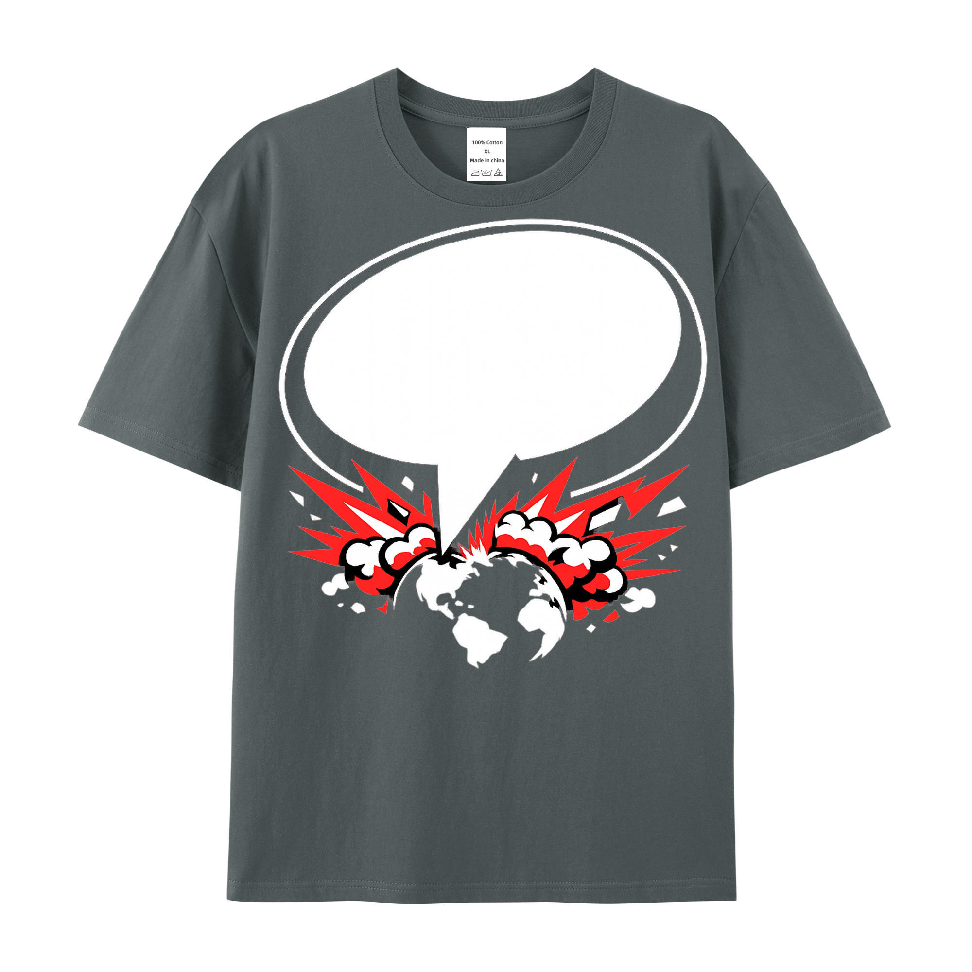 T-shirt Rebellenball im Raster Statement