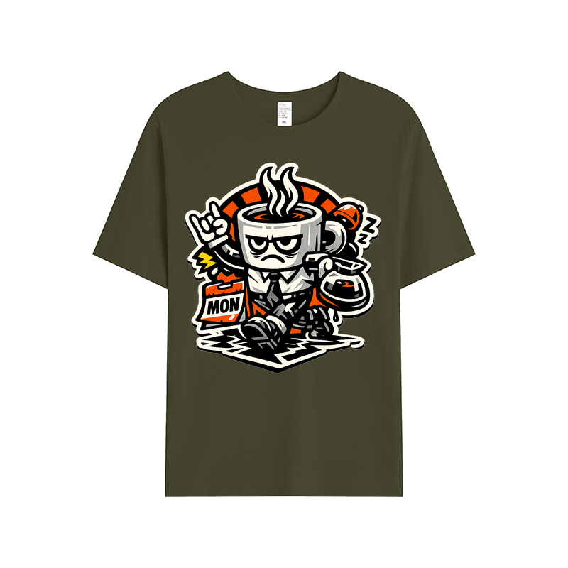 T-shirt Kaffeepanzer Montag: Start frei für den Büro-Alltag