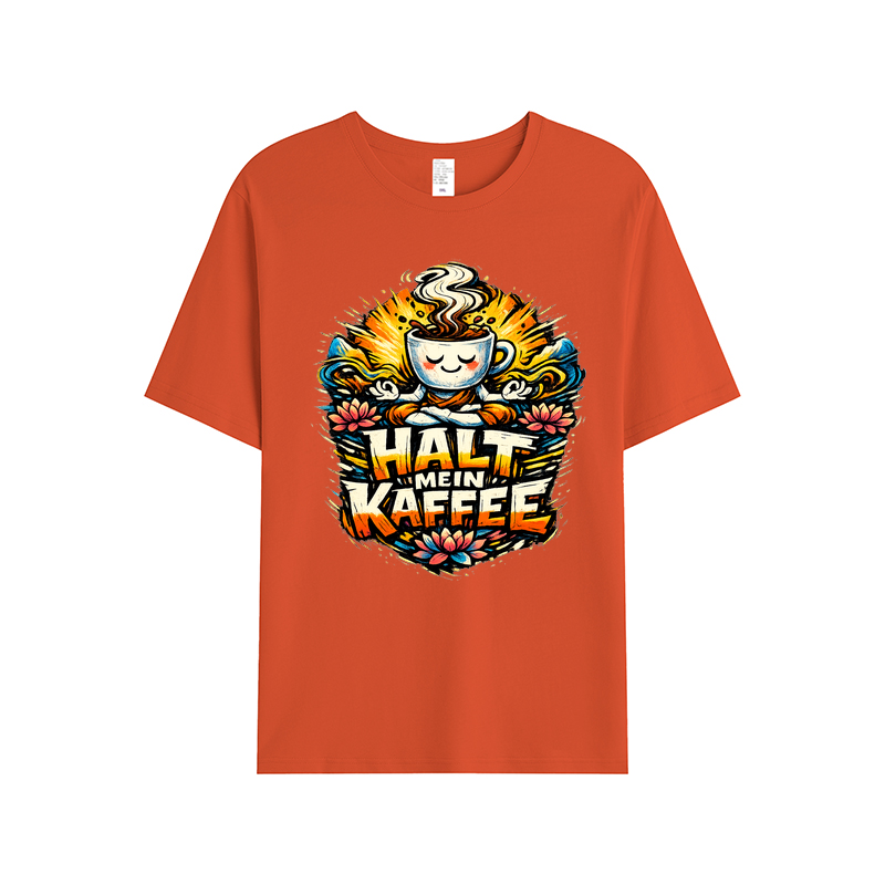 T-Shirt Kaffee-Yoga Flow