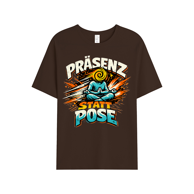 T-Shirt Präsenz statt Pose — Yoga mit Achtsamkeit