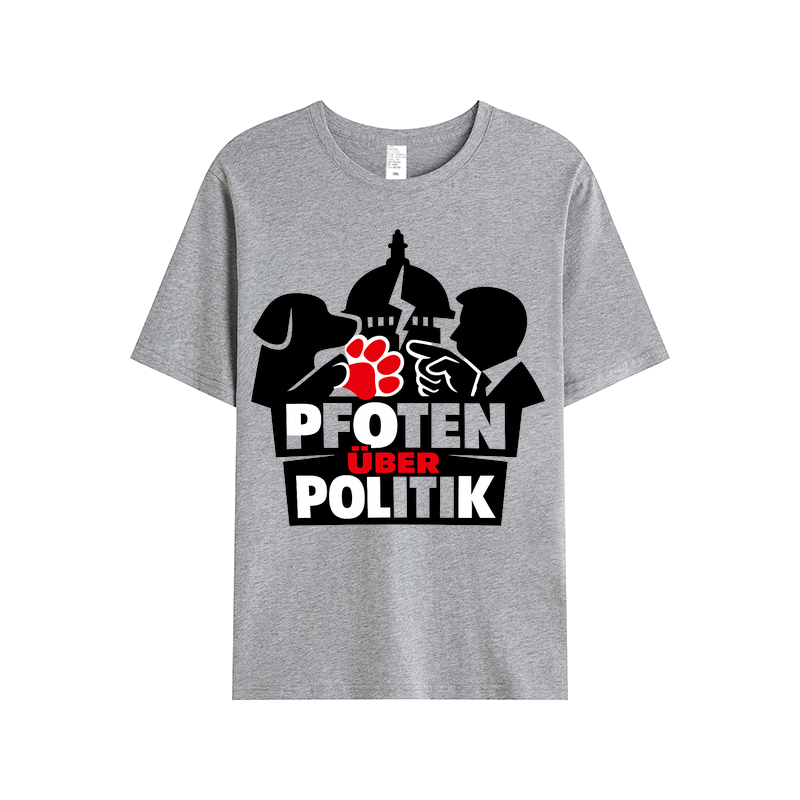T-Shirt Pfoten über Politik Hundeliebe Edition