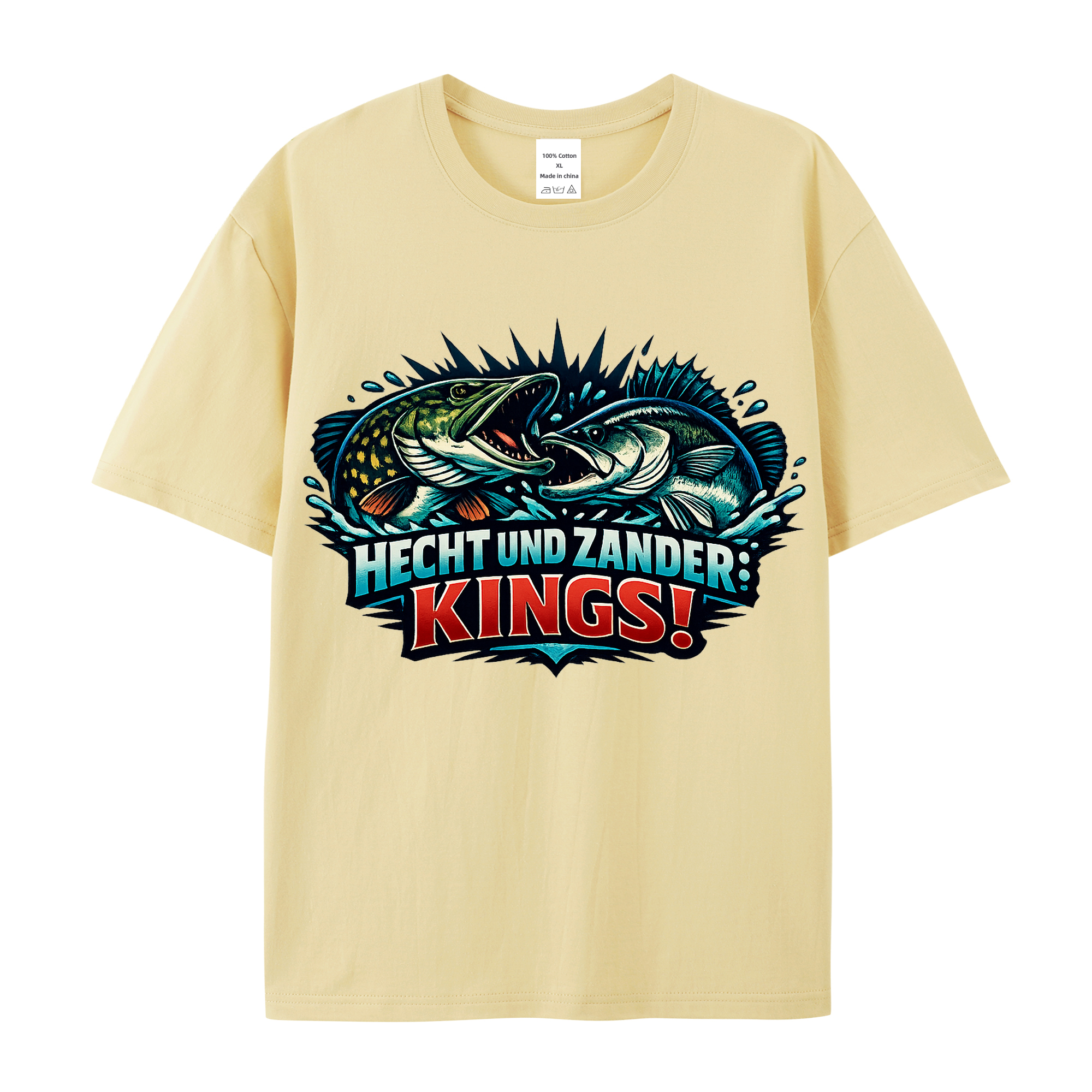 T-Shirt Angler-Könige: Hecht und Zander Style