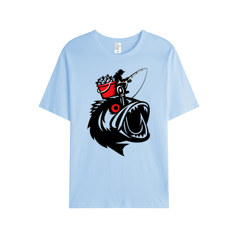 T-Shirt Angelglück am Wasser