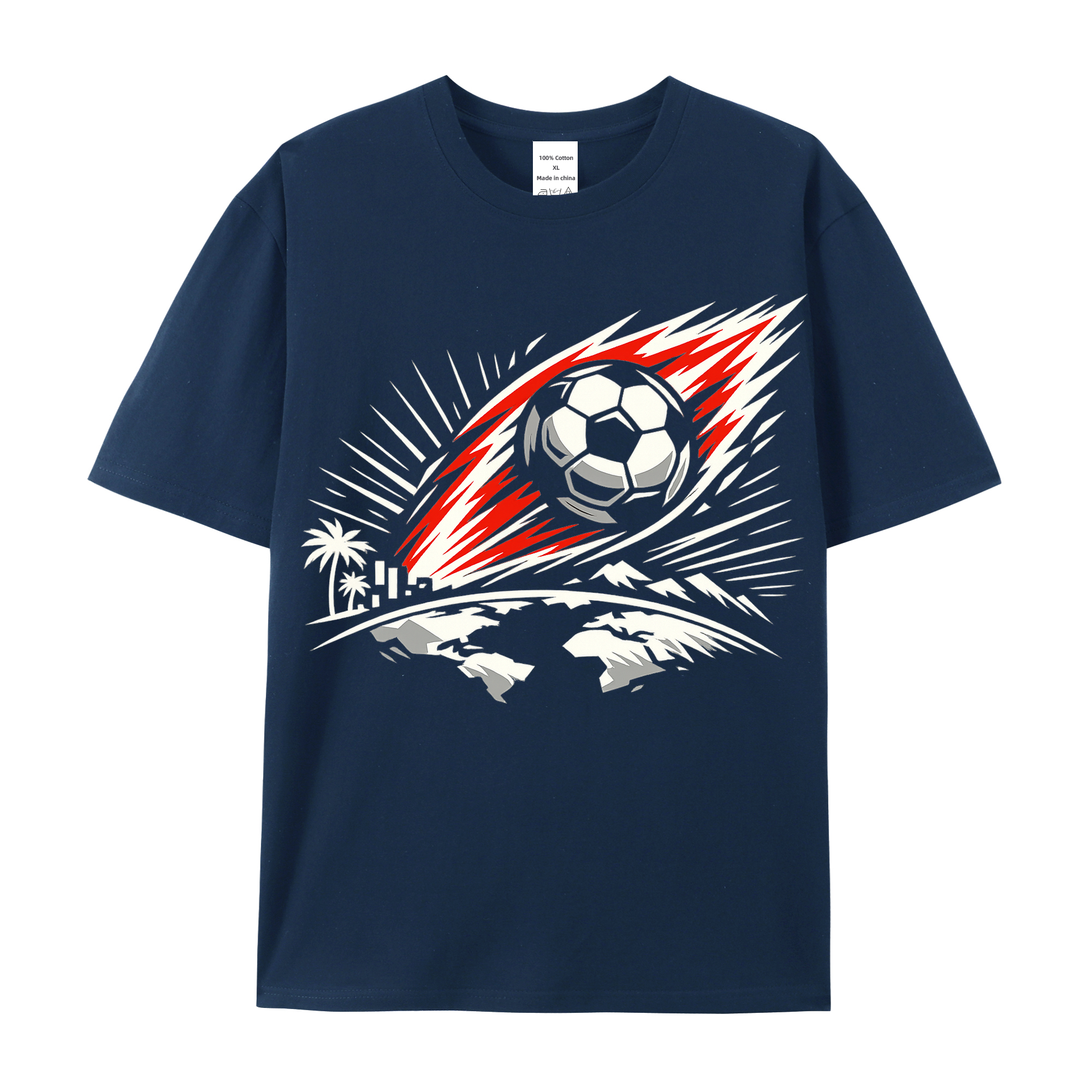 T-shirt Leuchtende Typowellen WM Statement