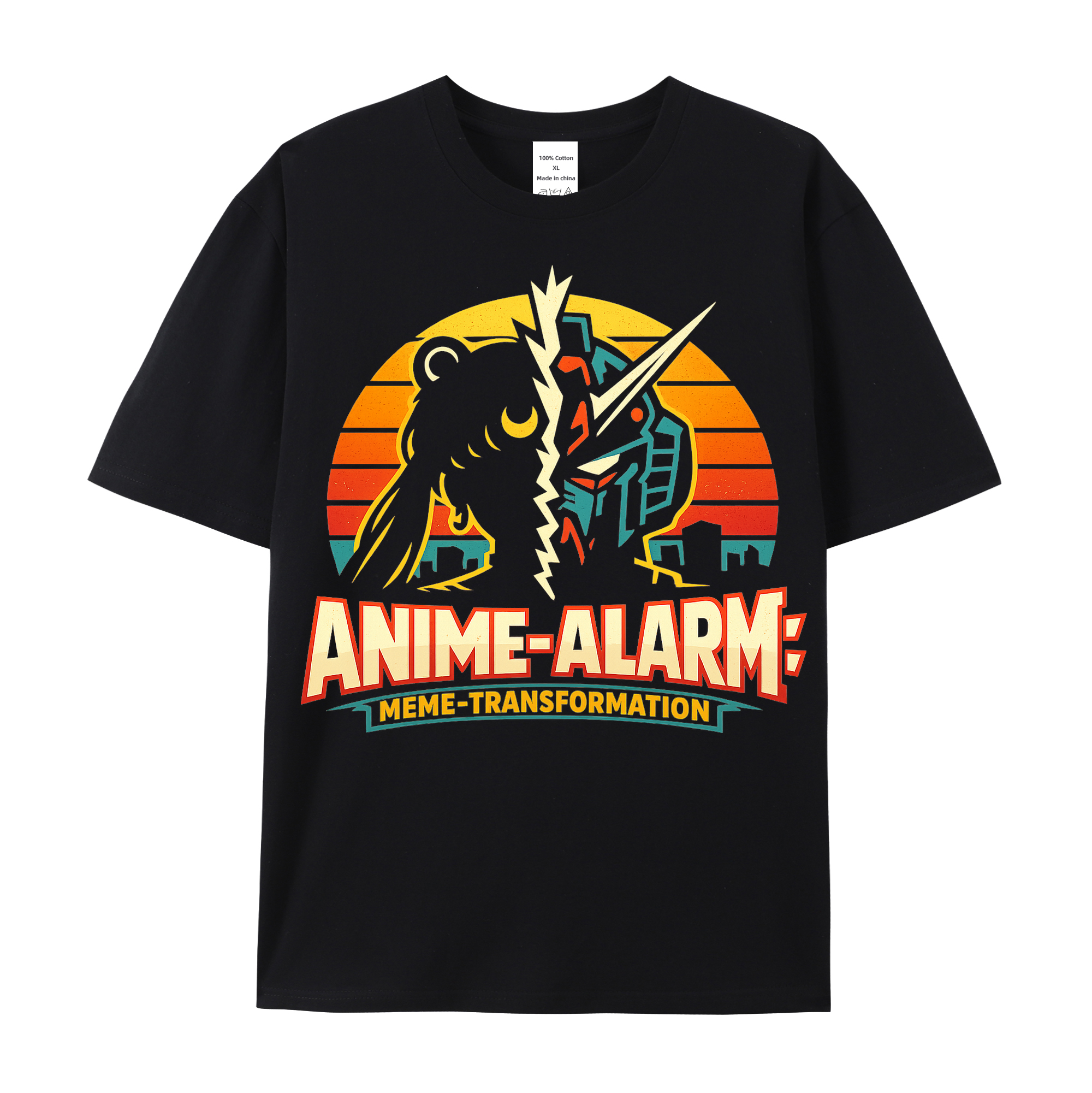 T-Shirt Anime-Alarm: Meme-Transformation
