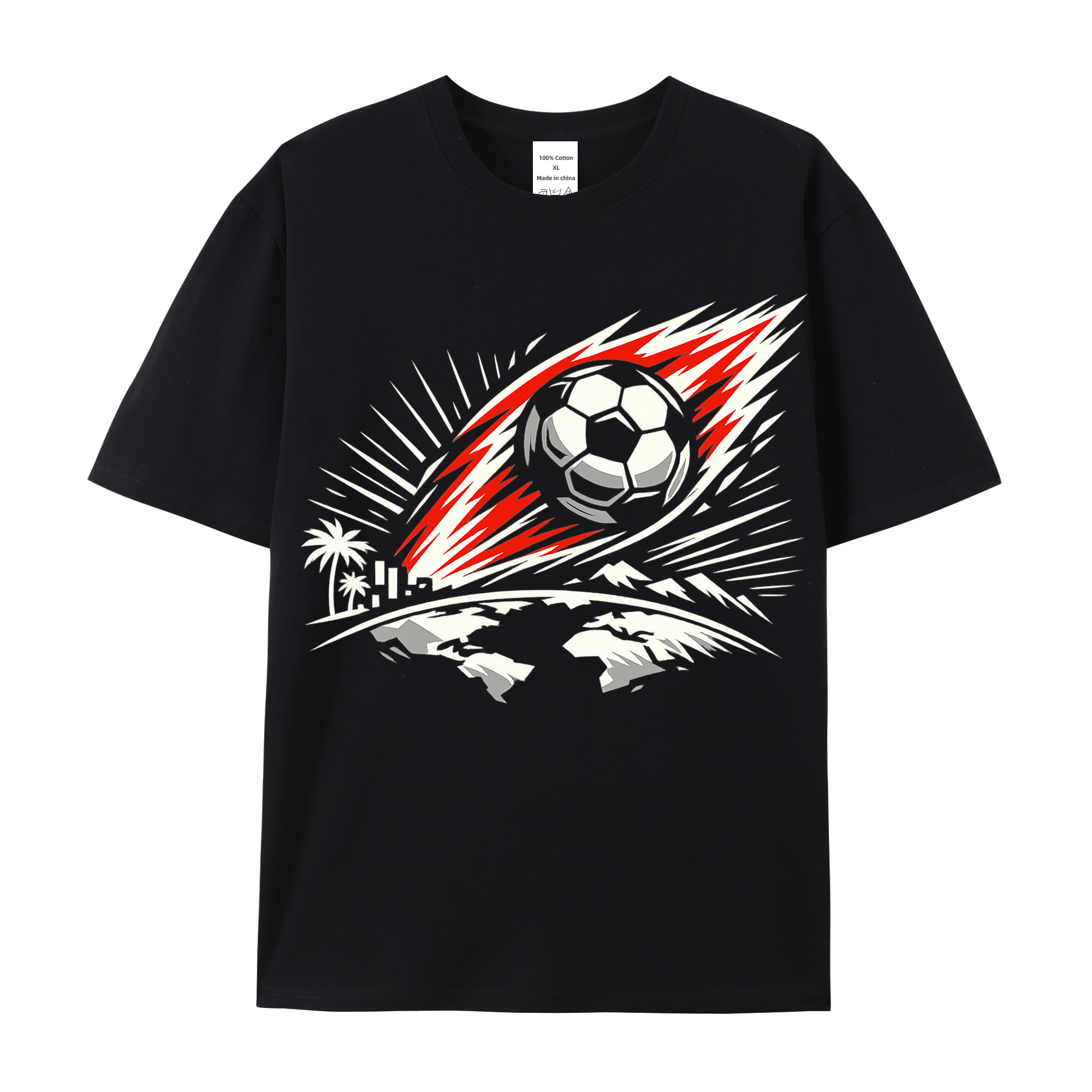 T-shirt Leuchtende Typowellen WM Statement