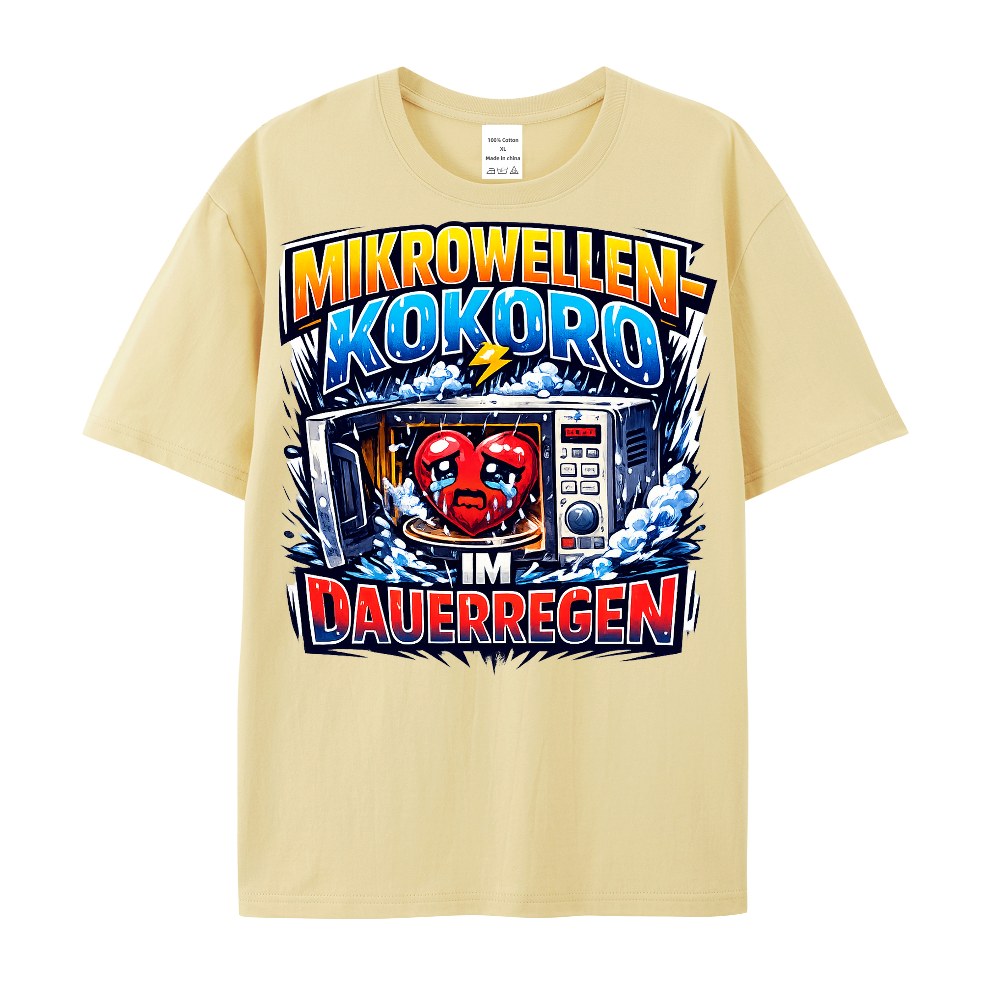 T-Shirt Mikrowellen-Kokoro im Dauerregen Vibe