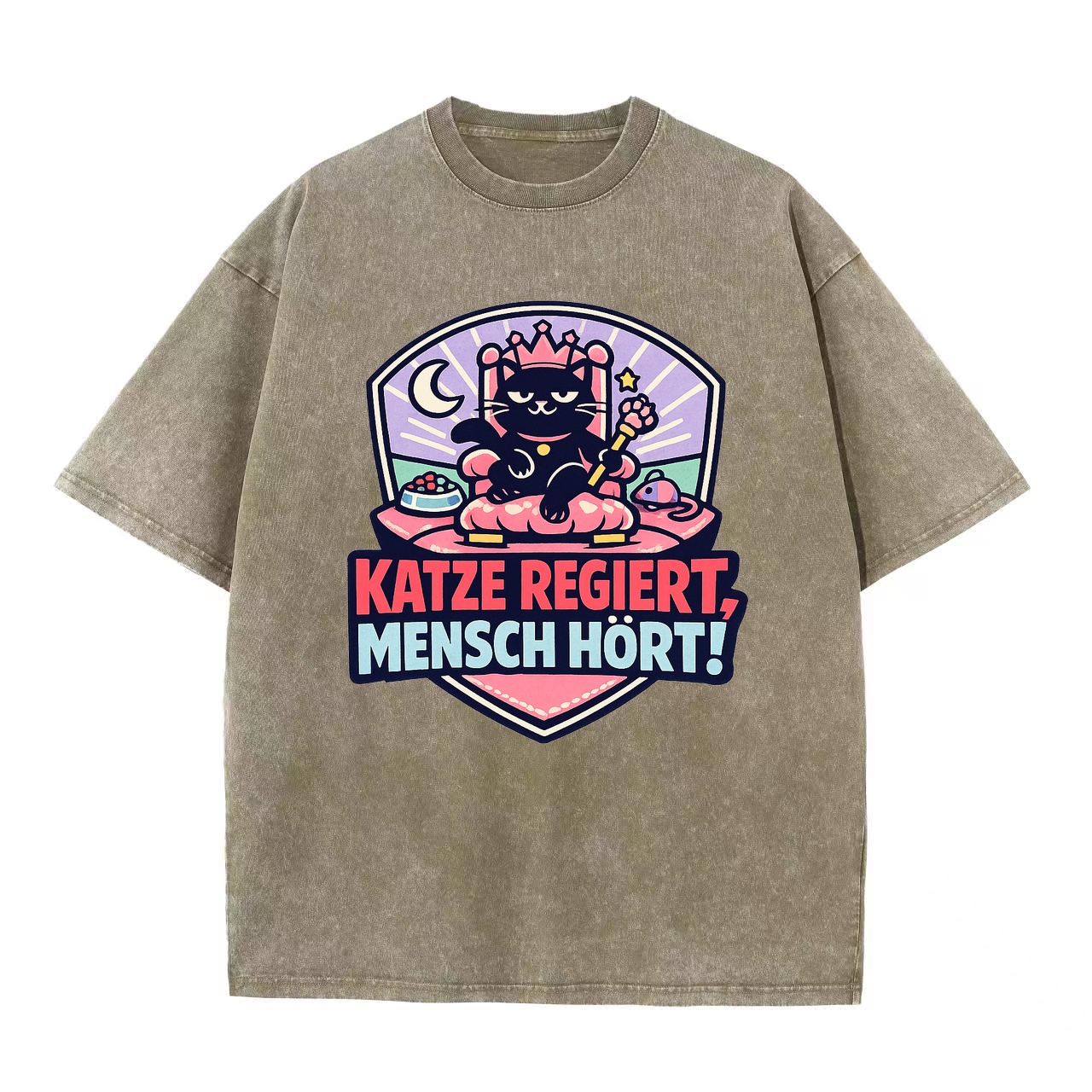 T-Shirt Katzenkönig: Herrschaft der Samtpfoten