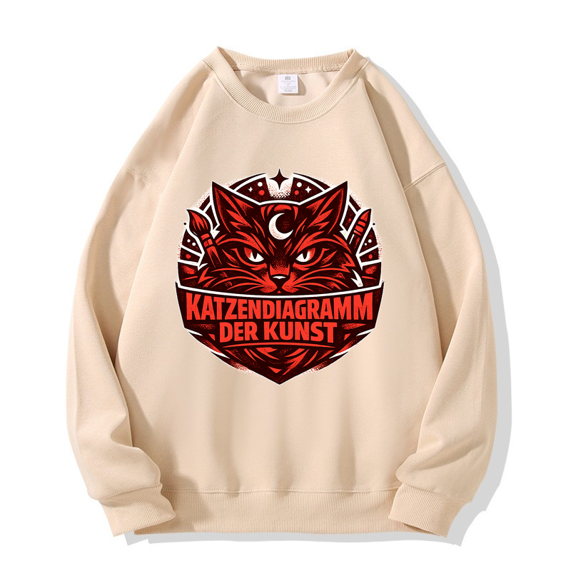 Sweatshirt Kunstvolle Schnurrhaare