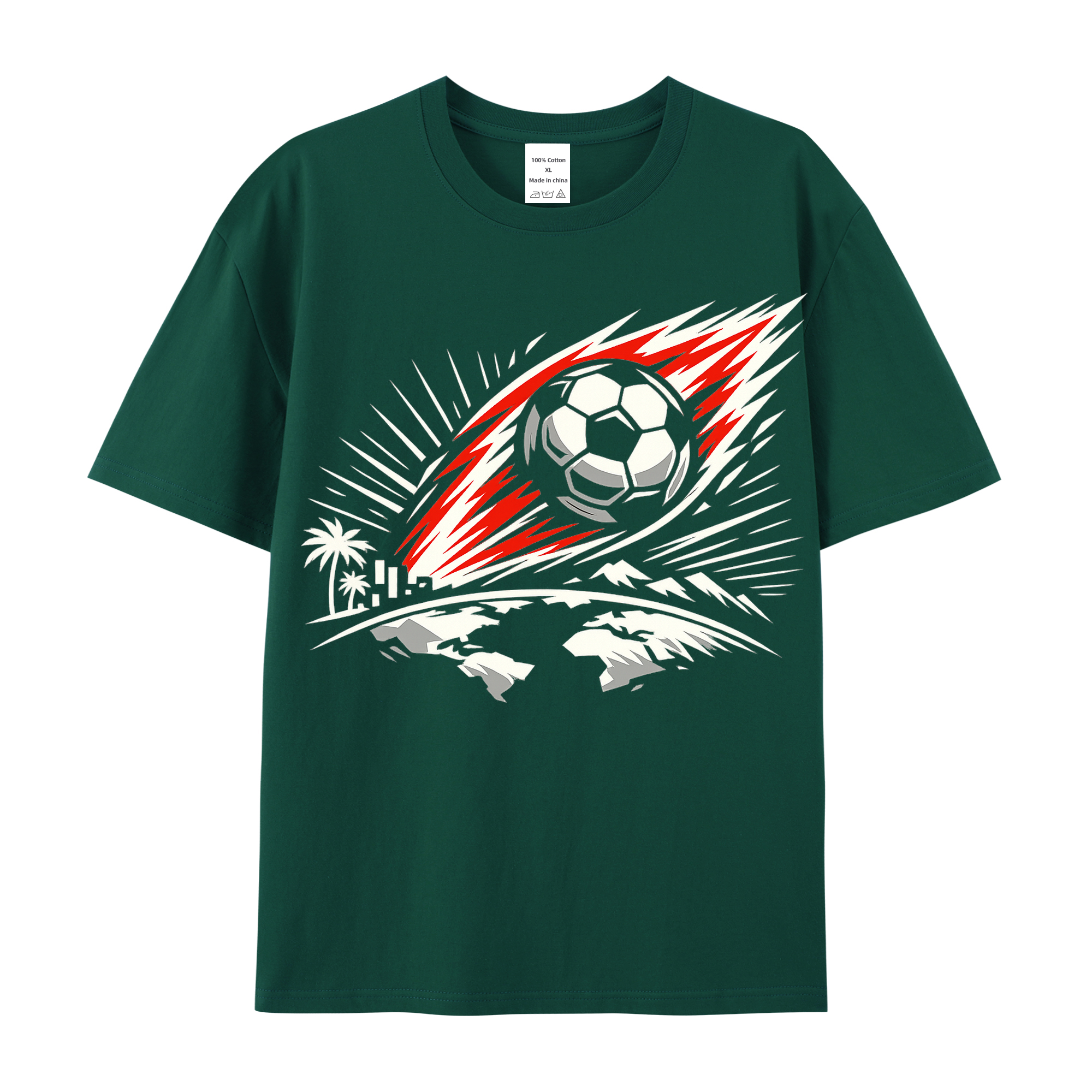 T-shirt Leuchtende Typowellen WM Statement