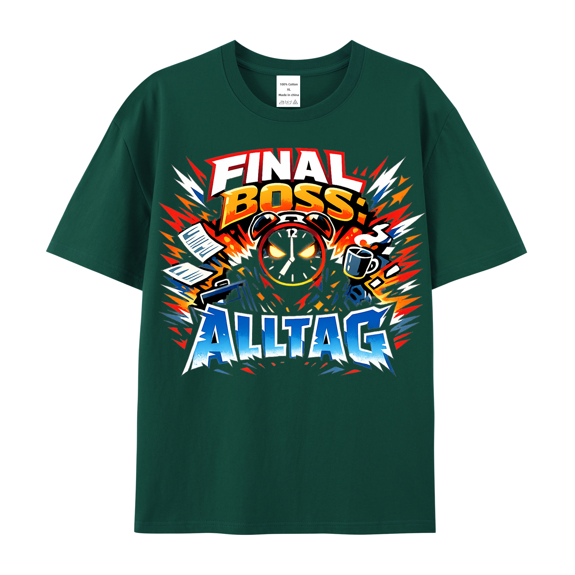 T-Shirt Final Boss Alltag Anime Style
