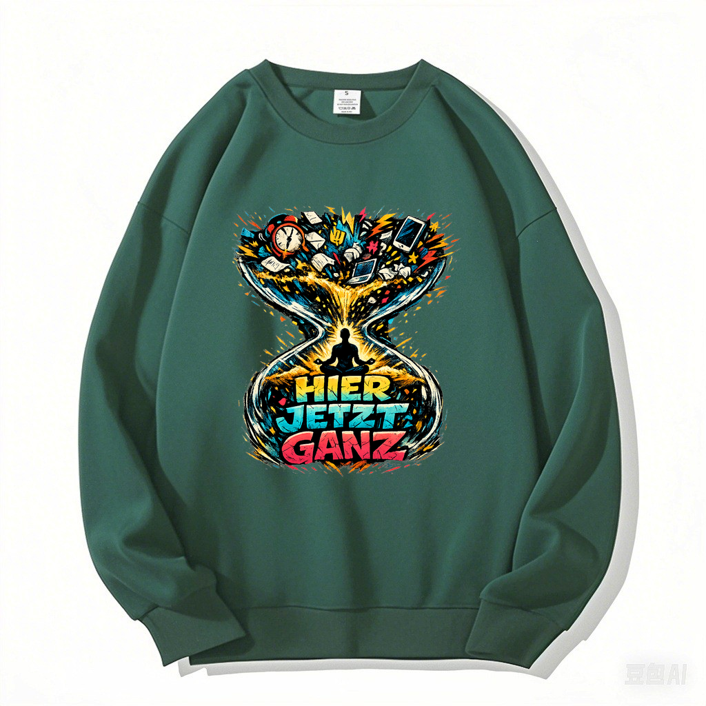 Sweatshirt HierJetztGanz – Yoga Flow Komfort