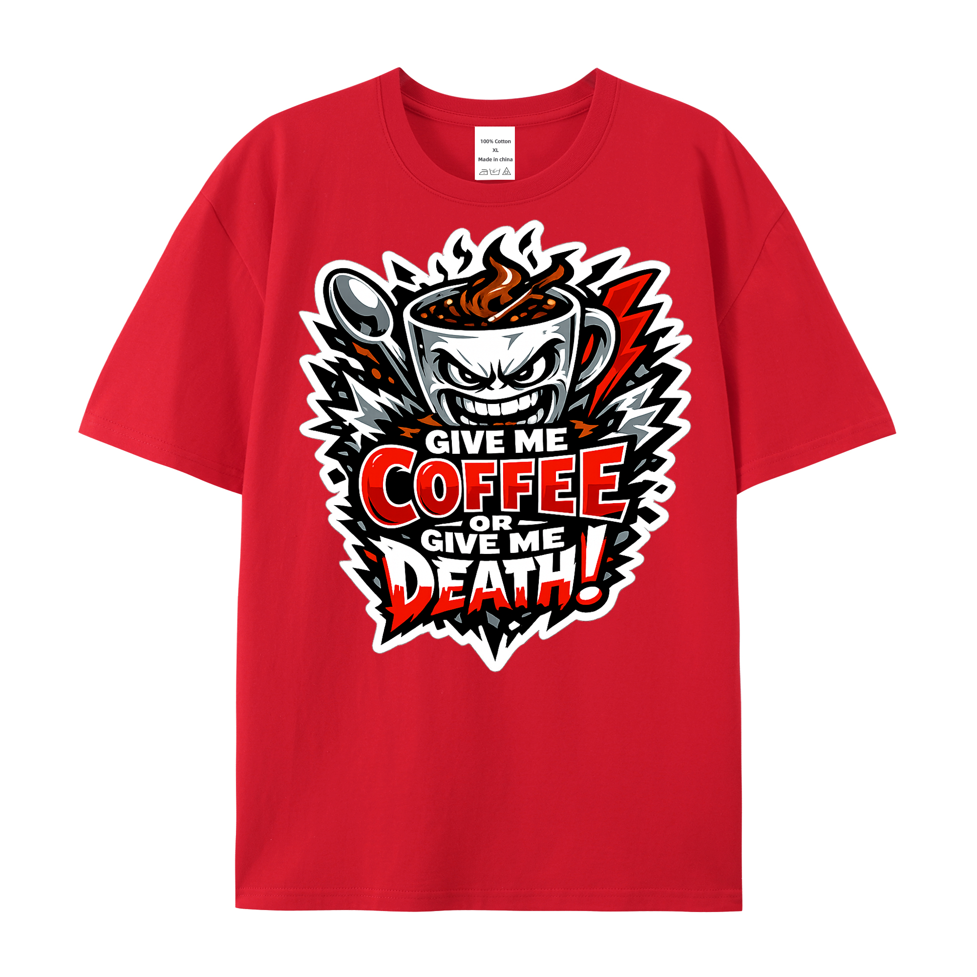 T-shirt Espresso Riot Emblem - Rebellion für Kaffeeliebhaber