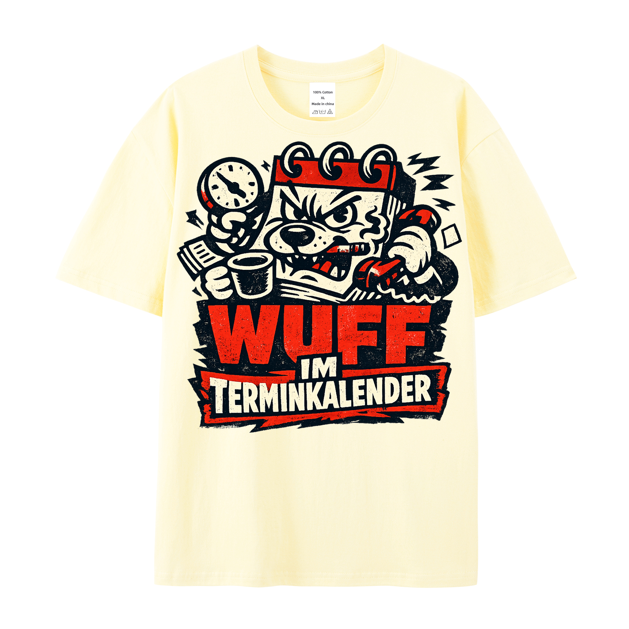 Wuff im Terminkalender t-shirt
