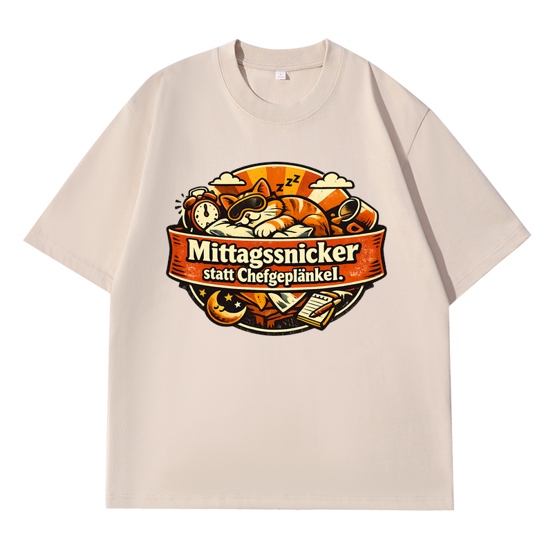Mittagsnicker statt Chefgeplänkel. t-shirt