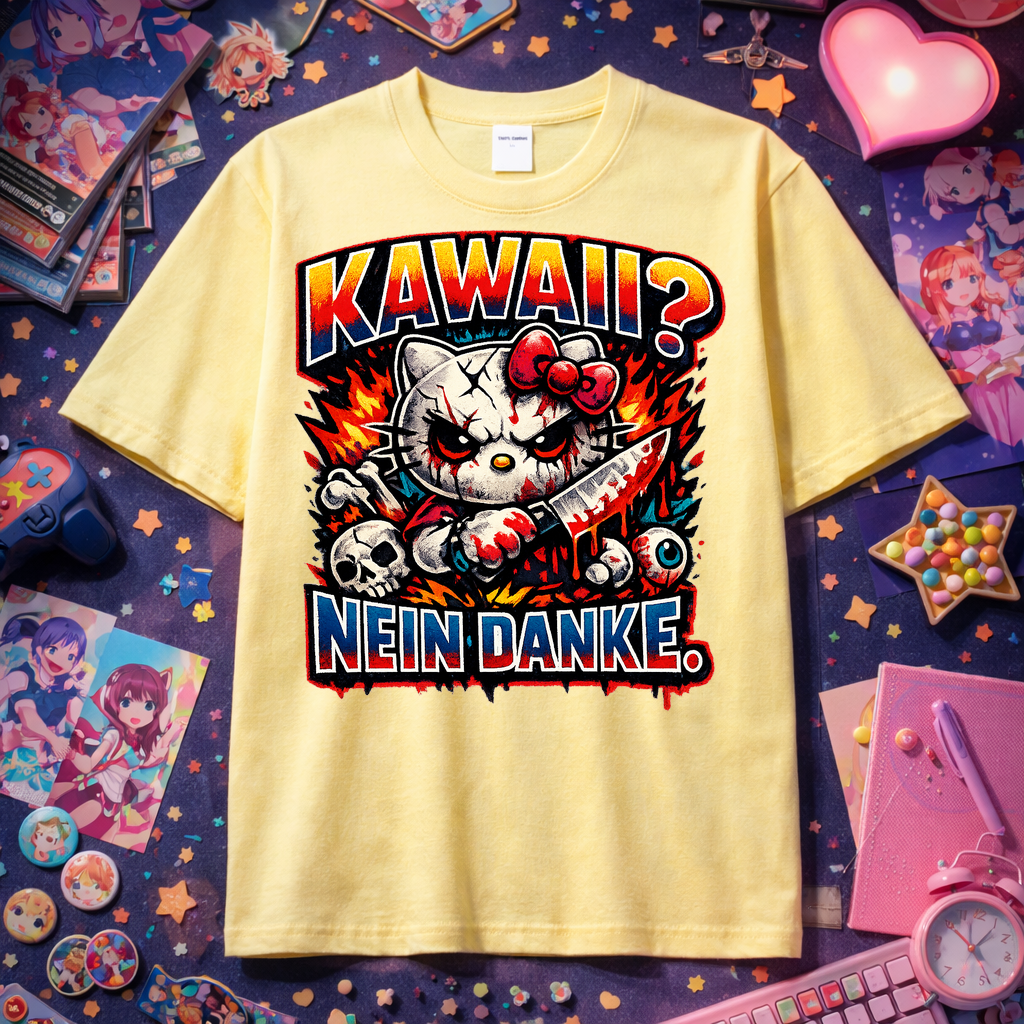 T-Shirt Kawaii Nein Danke Anime Rebel Style
