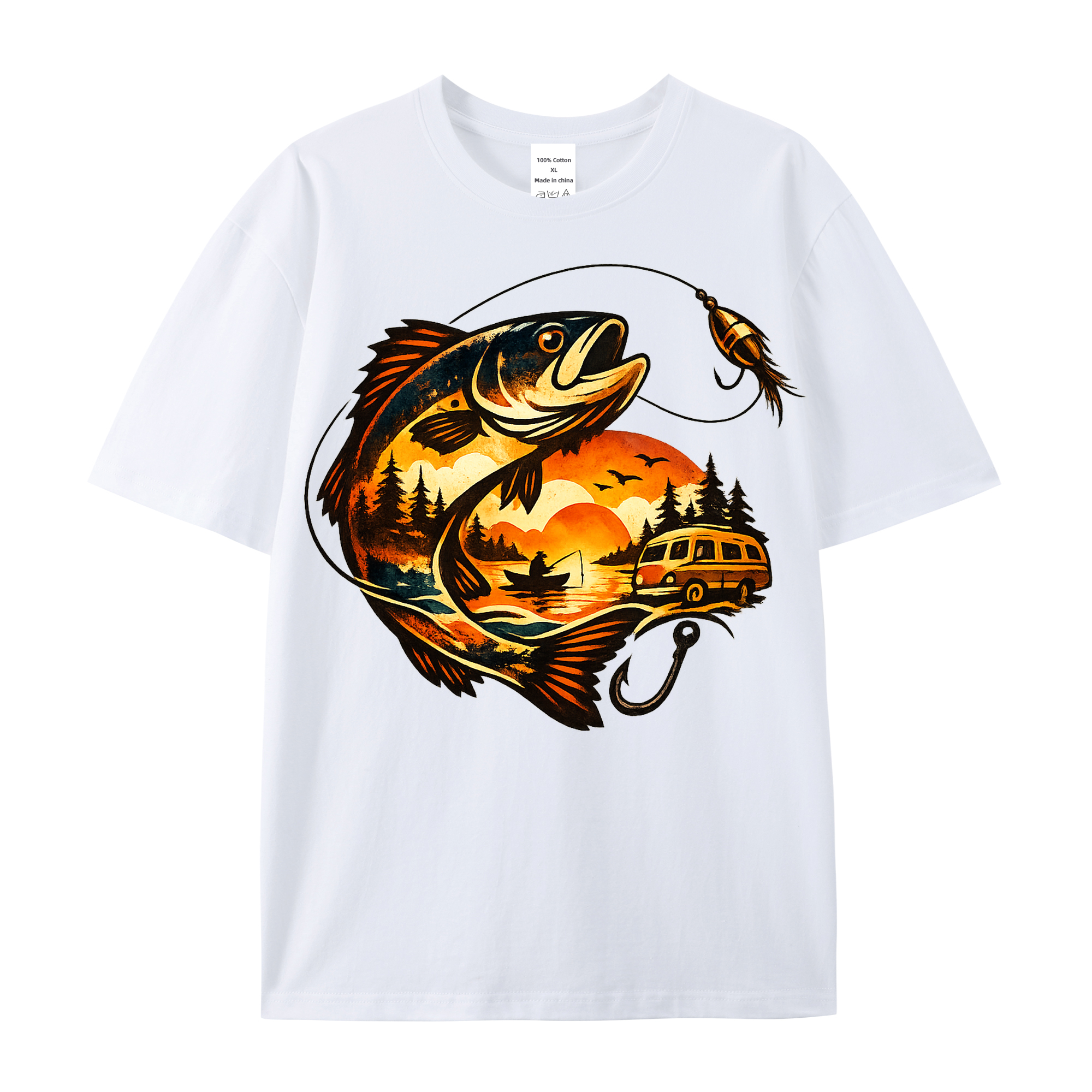 T-Shirt Anglerherz – Für die Liebe zum Wasser