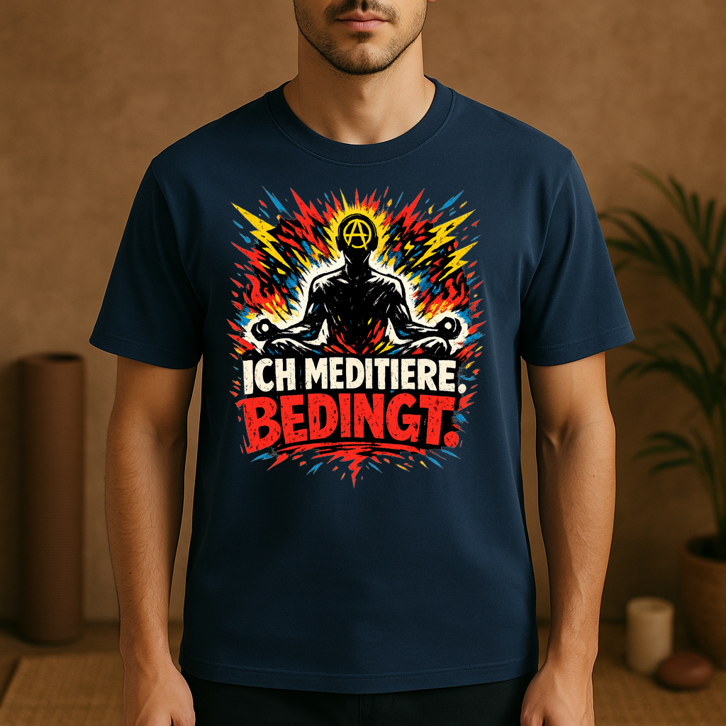 T-Shirt Zen Humor Ich meditiere Bedingt