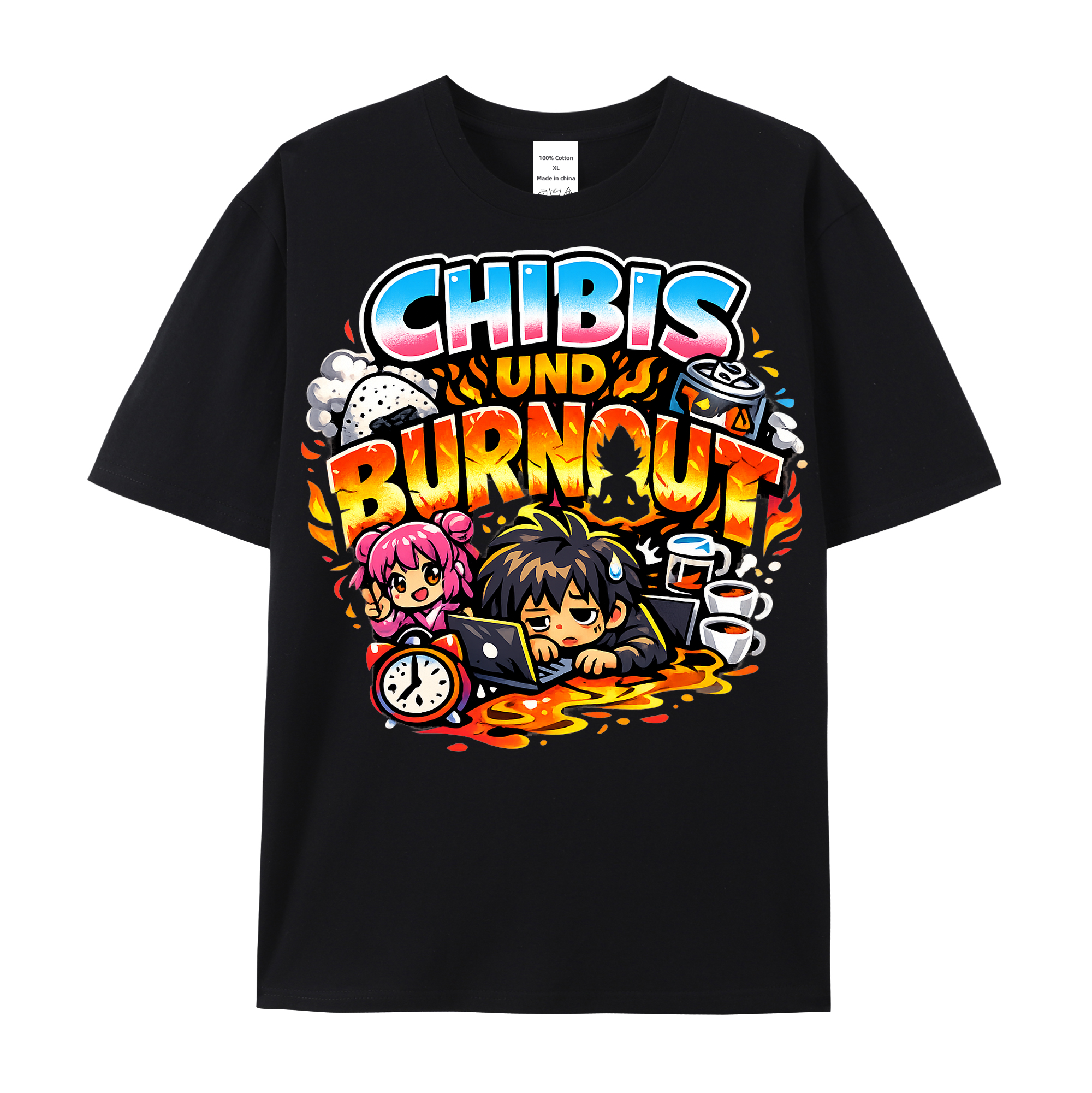 T-Shirt Chibi Burnout Burst