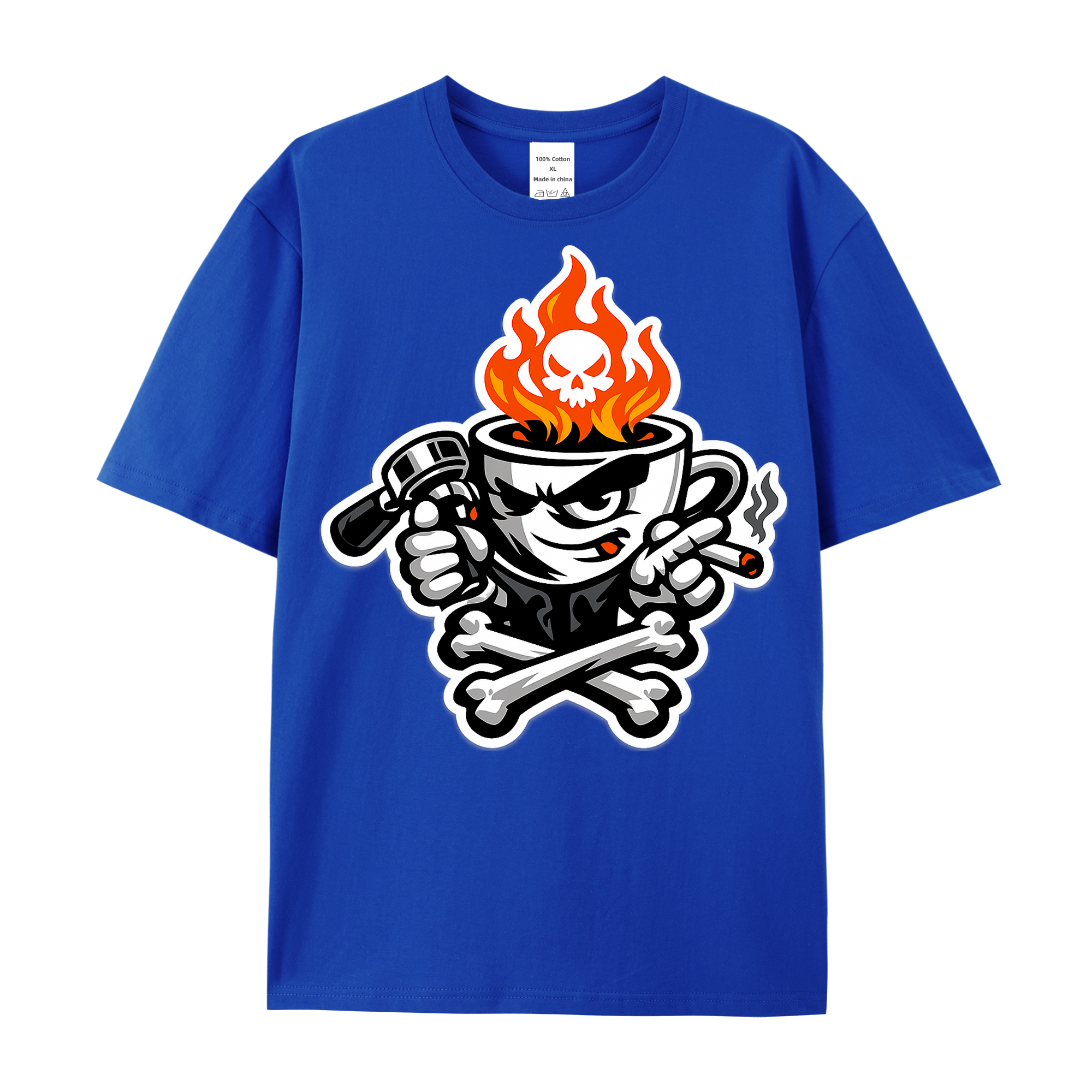 T-shirt Rebel Roast Mascot für Kaffee-Connaisseure