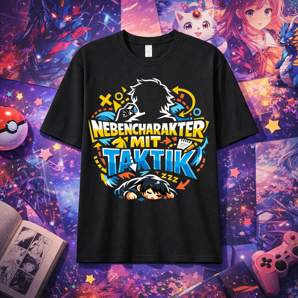 T-Shirt Anime Taktikheld Nebencharakter Style