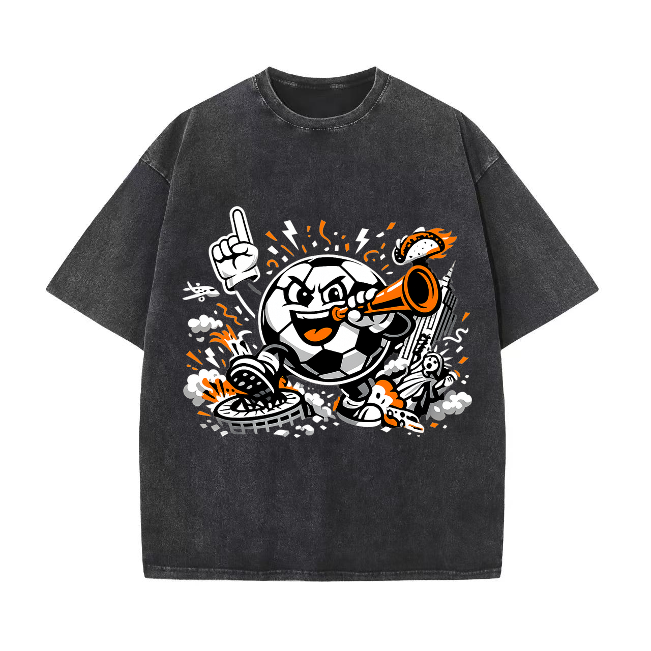 T-shirt Konfettiwirbel Chaos Vektorwirbel