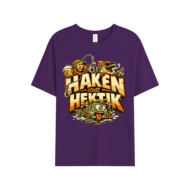t-shirt Haken statt Hektik Angler-Style