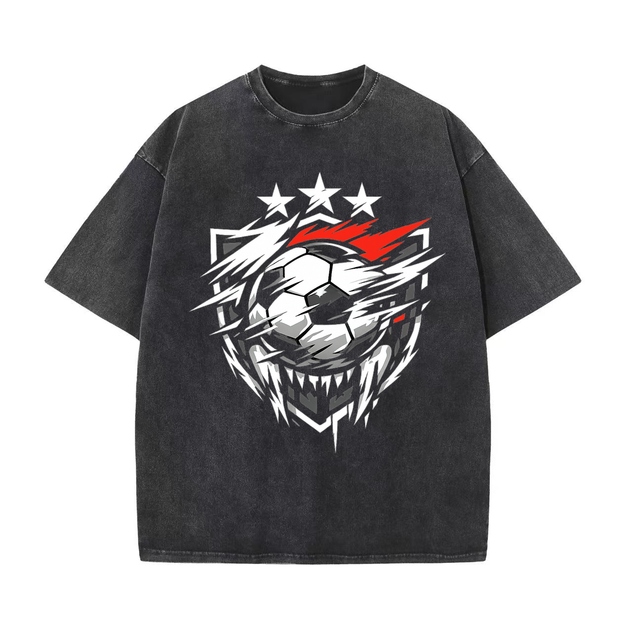 T-shirt Rabauken-Wappen im Flammenblick