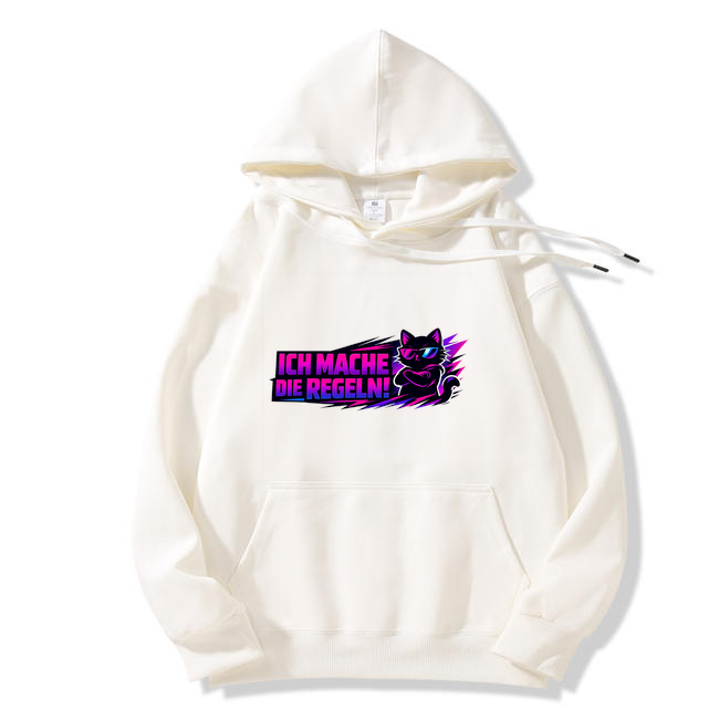 Hoodie Katzenkönig: Ich mache die Regeln!
