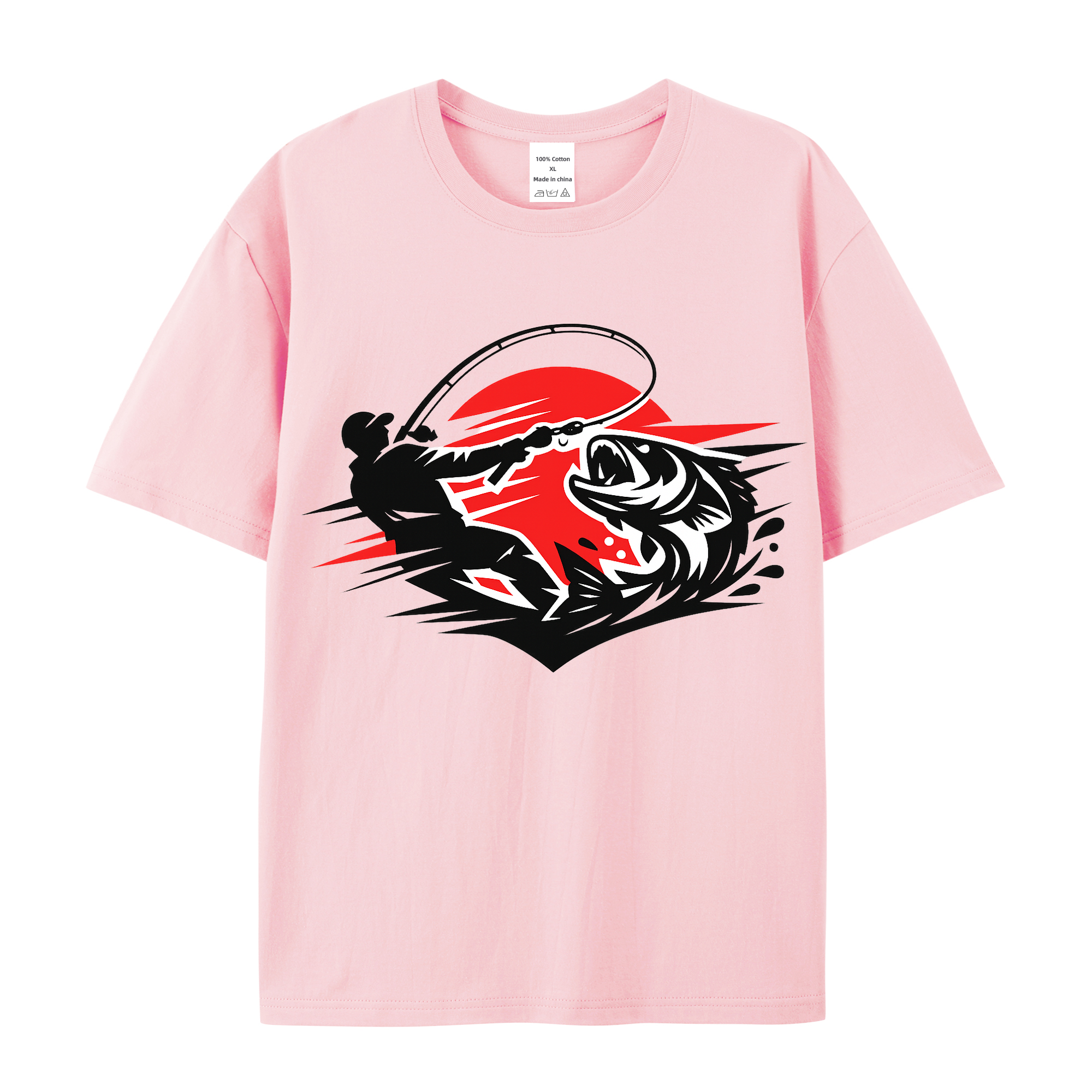 T-Shirt Angelglück am Wasser