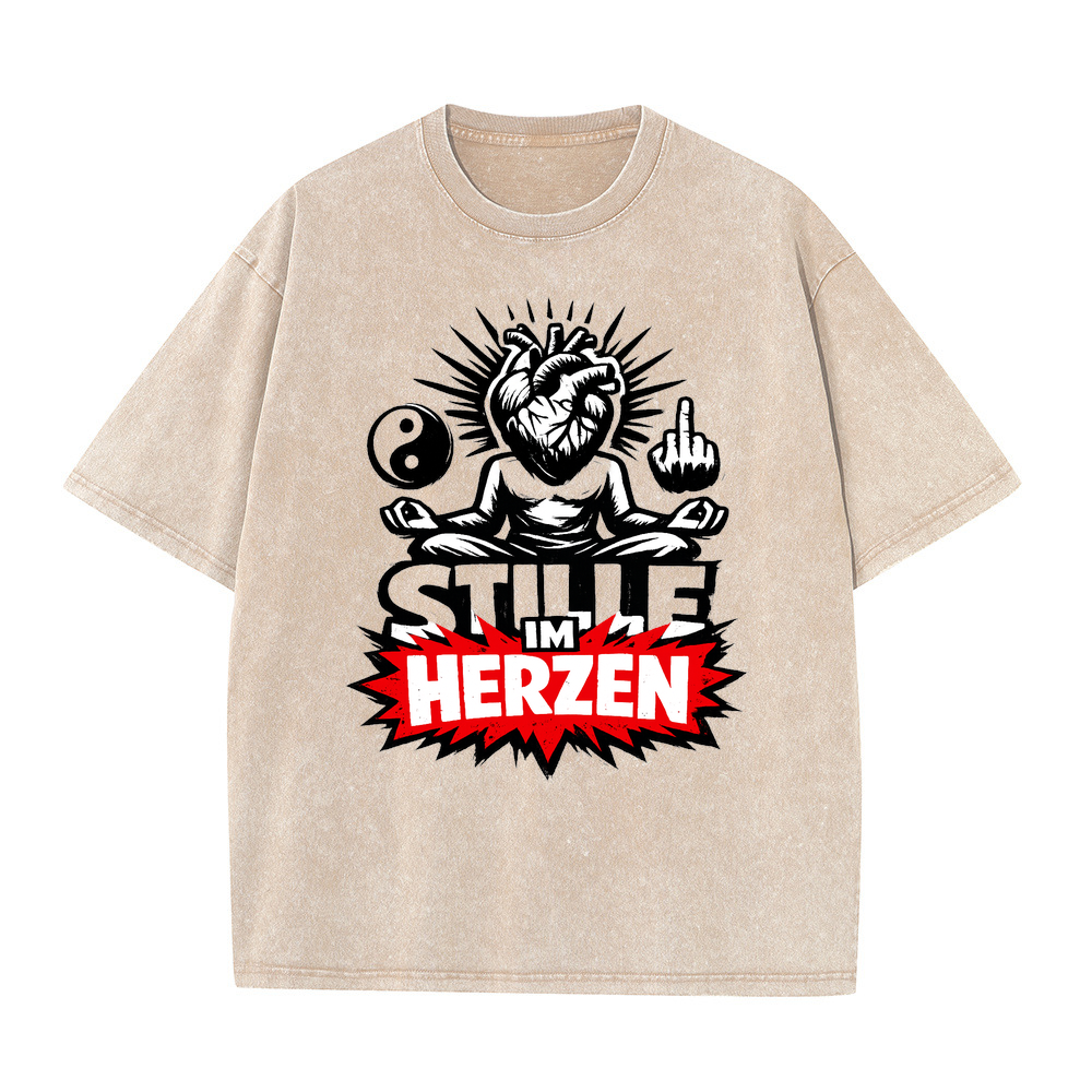 T-Shirt Herzstille Yoga Yogi Inspiration