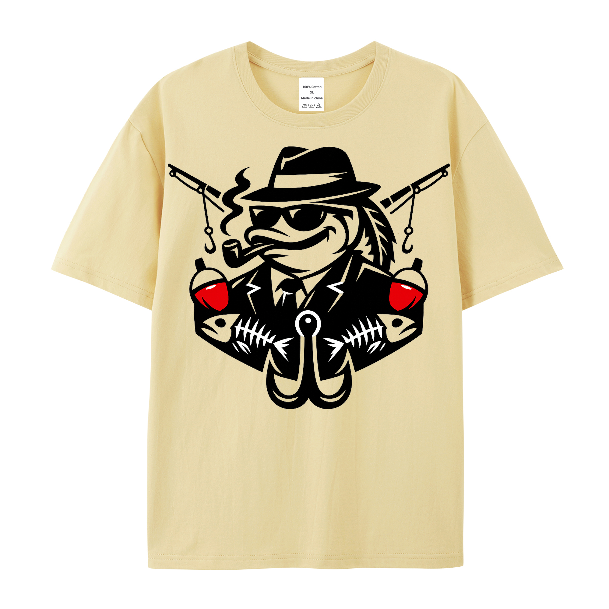 T-Shirt Angelglück am Wasser