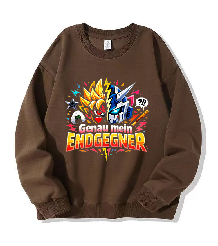 Sweatshirt Genau Mein Endgegner Anime Clash