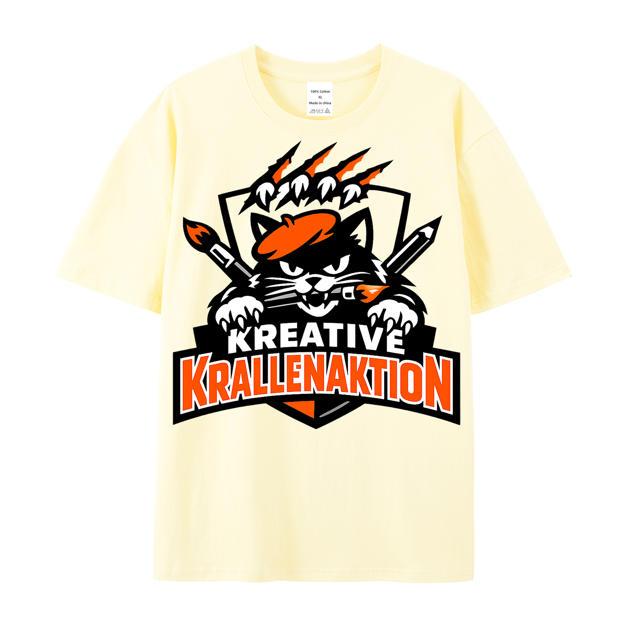 T-Shirt Kreative Krallenaktion Cat Style