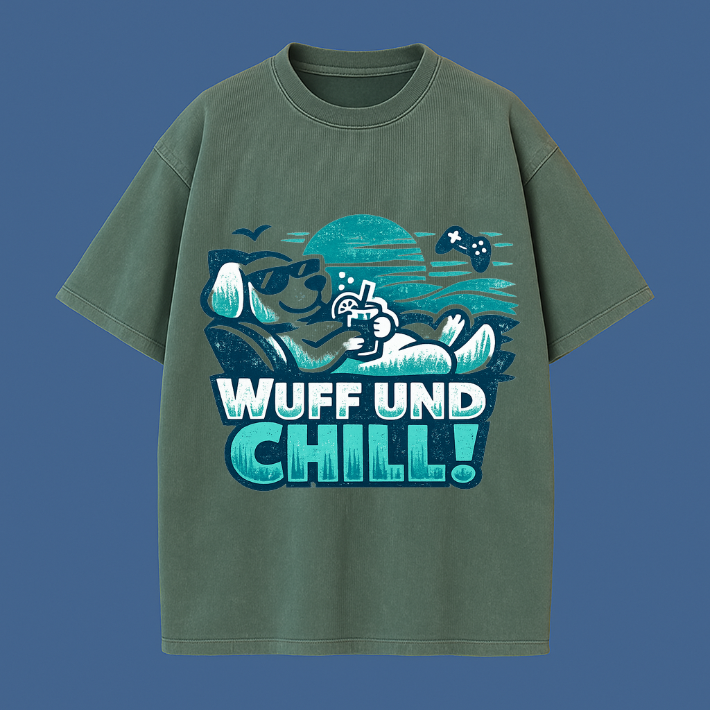 t-shirt Wuff & Chill Hundeliebe Style