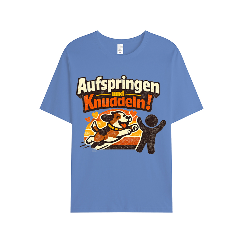 T-Shirt Hundeknuddel Sprungfreude
