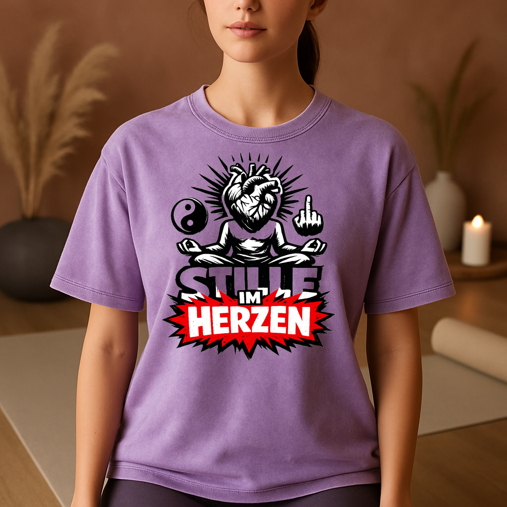 T-Shirt Herzstille Yoga Yogi Inspiration