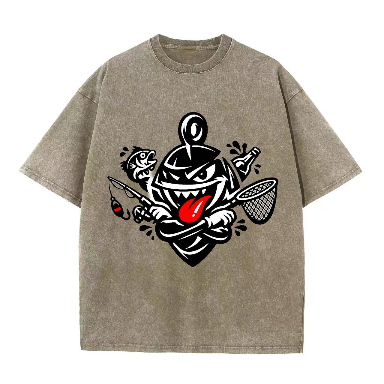 t-shirt Angelglück am Wasser