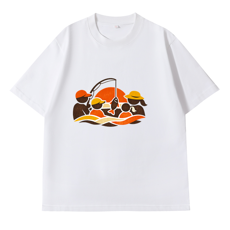 T-Shirt Anglerherz im Netz