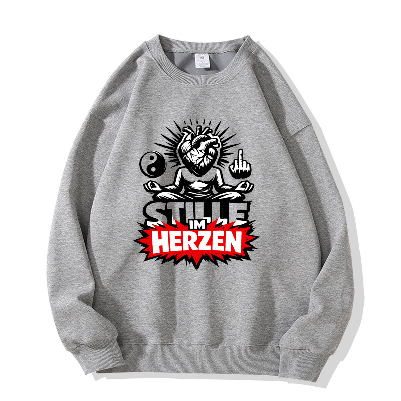 Sweatshirt Herzstille – Yogayogi Inspiration für innere Ruhe
