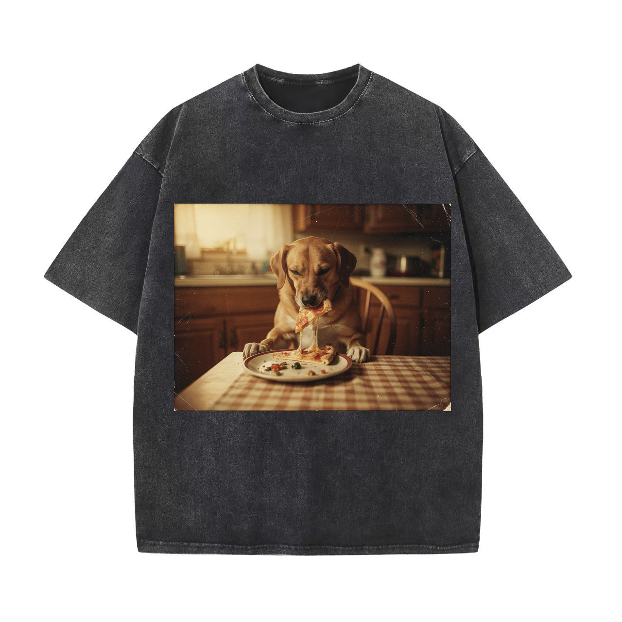 T-shirt Dog Polaroids Photo Strip Design