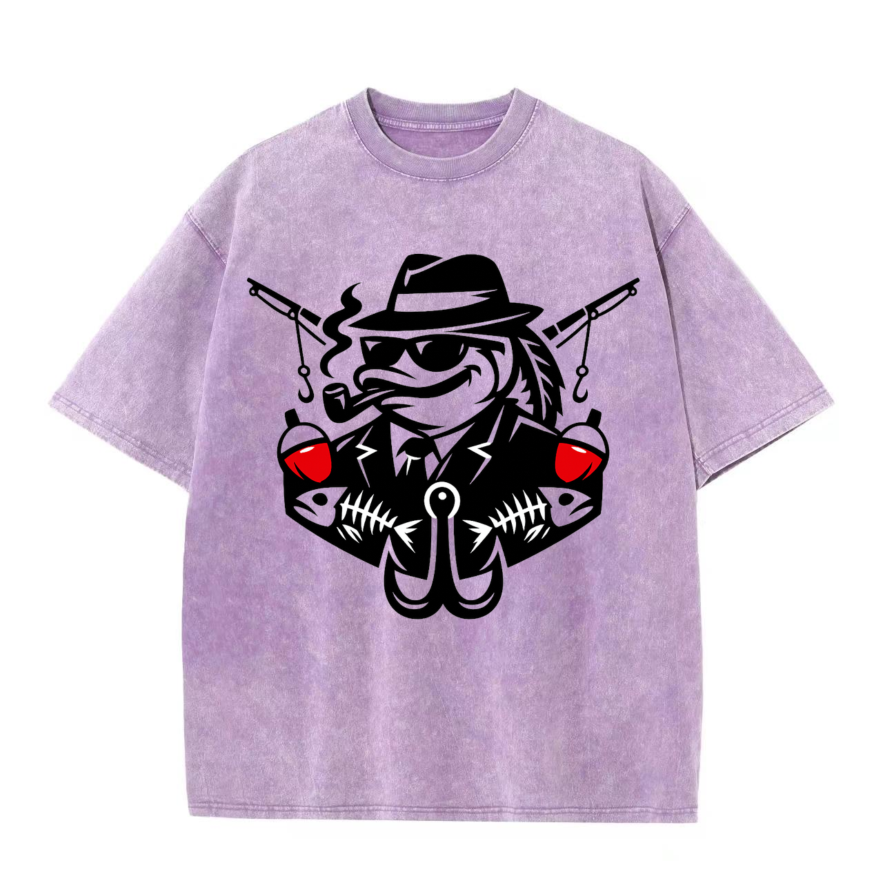 T-Shirt Angelglück am Wasser